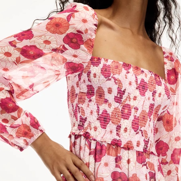 Aritzia Wilfred Floral Tempest Mini Dress - Picture 5 of 9